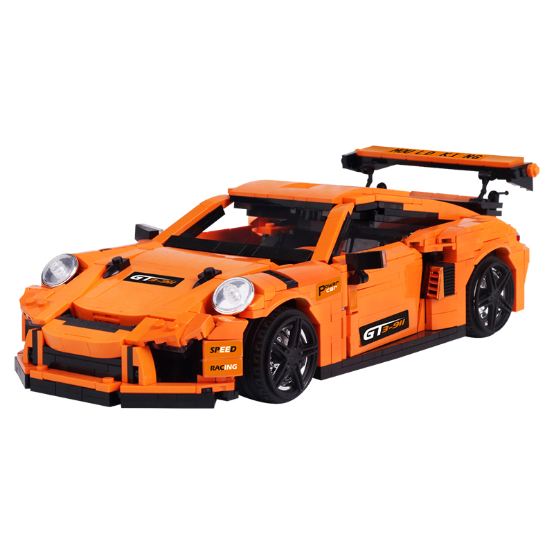 Mould King 13129 GT3-911 Assembled MOC Sports Car Model Creative Building Blocks ABS Children's Collection Toy Bricks