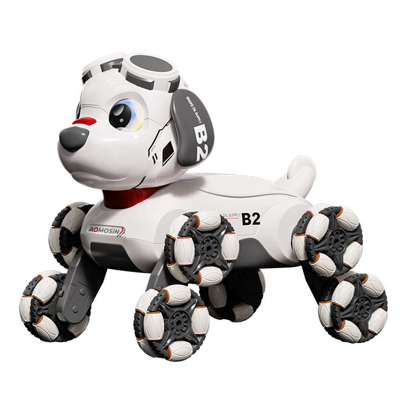 2024 New Electric Remote Control Car Intelligent Robot Dog 8 Wheel Stunt Boy Programming Doll Children's Toys