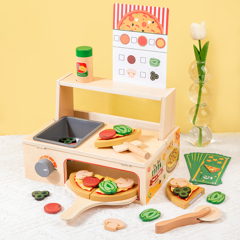 Wooden Play Kitchen Children's Interactive Toy For Early Education Pizza Cutting & Cooking Simulation Toy - Buy Unisex Children's Kitchen Toywooden Cooking Toypizza Cutting & Cooking Product on Alibaba.com